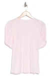 A.l.c . Kati Ruched Puff Sleeve T-shirt In Pale Pink