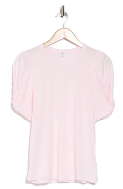 A.l.c . Kati Ruched Puff Sleeve T-shirt In Pale Pink