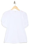 A.l.c . Kati Ruched Puff Sleeve T-shirt In White