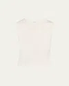 A.l.c Kayla Ribbed Tank Top In Pearl In Pearl