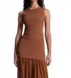A.l.c A. L.c. Kayla Ribbed Tank Top In Brown