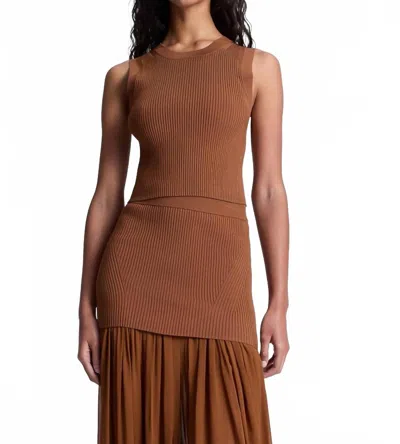 A.L.C KAYLA TOP IN LIGHT CHESTNUT