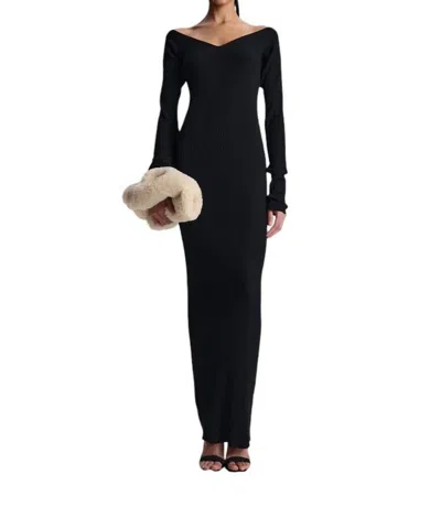 A.l.c Keaton Ribbed Dress In Black