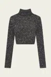 A.l.c Kendall Sequin Embellished Top In Black/silver