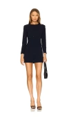 A.l.c Kenna Embellished Long-sleeve Mini Dress In Navy