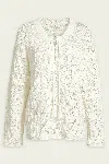 A.l.c Keri Crochet Knit Sweater In Off-white In White