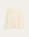 A.l.c Keri Crochet Lace-up Sweater