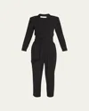 A.l.c Kieran Belted Crepe Jumpsuit In Black