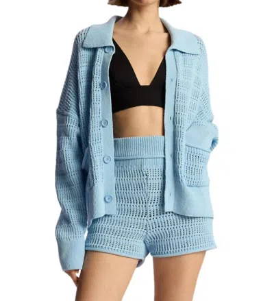 A.L.C KINGSLEY CROCHET KNIT CARDIGAN IN RIO
