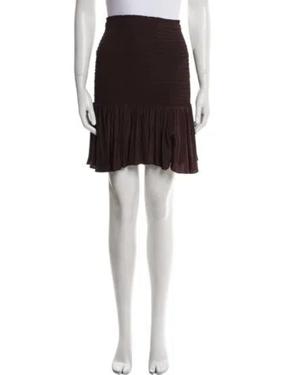 Pre-owned A.l.c Knee-length Skirt In Brown