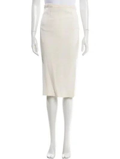 Pre-owned A.l.c Knee-length Skirt In White