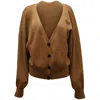 A.l.c Alc Knit Cardigan In Brown Viscose In Brown