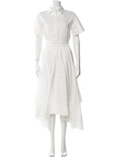 Pre-owned A.l.c Lace Pattern Midi Length Dress In Blue