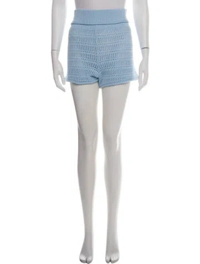 Pre-owned A.l.c Lace Pattern Mini Shorts In Blue