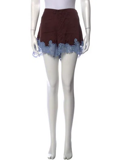 Pre-owned A.l.c Lace Pattern Mini Shorts In Multicolor