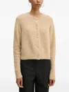 A.l.c Lainie Alpaca Cardigan In Dark Taupe In Brown