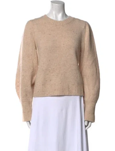 Pre-owned A.l.c Lambswool Crew Neck Sweater In Neutral