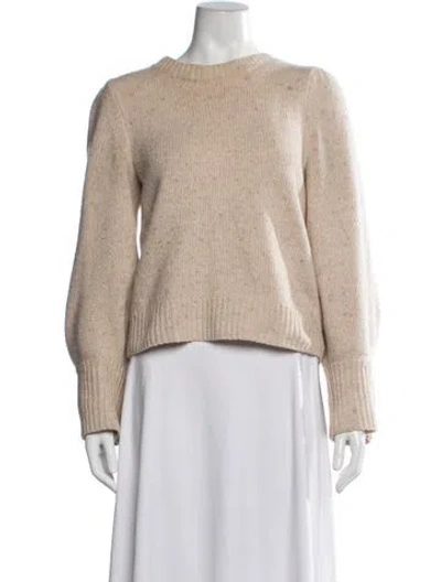 Pre-owned A.l.c Lambswool Crew Neck Sweater In Neutrals
