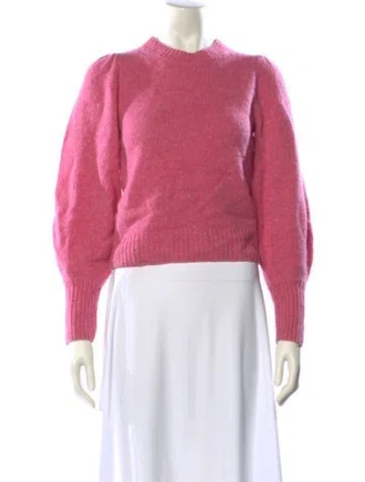 Pre-owned A.l.c Lambswool Crew Neck Sweater In Pink