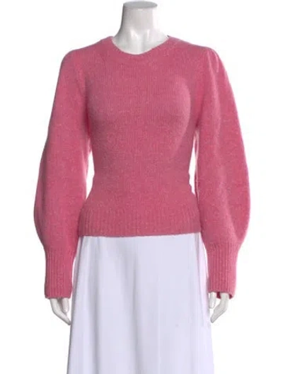 Pre-owned A.l.c Lambswool Crew Neck Sweater In Pink