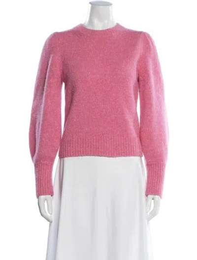 Pre-owned A.l.c Lambswool Crew Neck Sweater In Pink