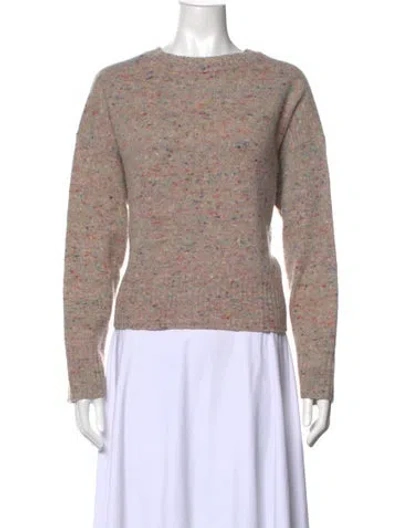Pre-owned A.l.c Lambswool Patterned Sweater In Neutrals