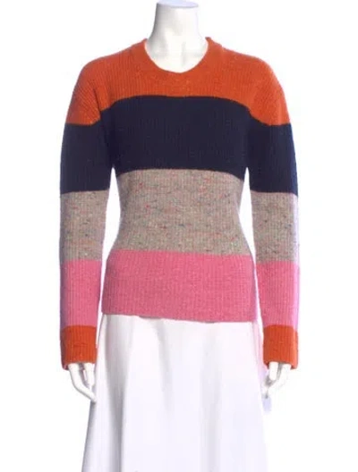 Pre-owned A.l.c Lambswool Striped Sweater In Multi