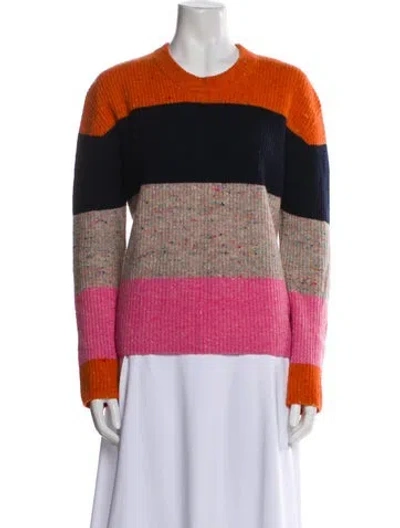 Pre-owned A.l.c Lambswool Striped Sweater In Multi