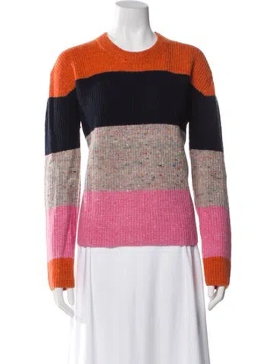 Pre-owned A.l.c Lambswool Striped Sweater In Multi
