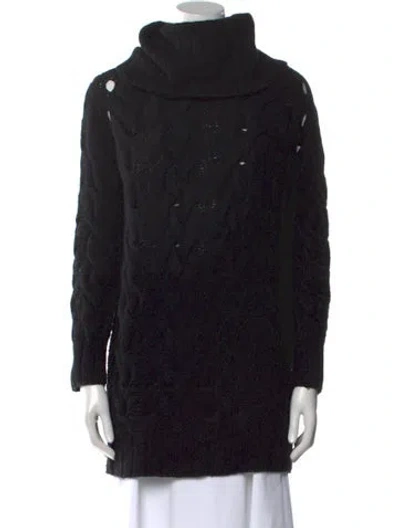 Pre-owned A.l.c Lambswool Turtleneck Sweater In Black