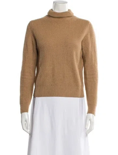 Pre-owned A.l.c Lambswool Turtleneck Sweater In Neutral