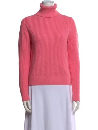 Pre-owned A.l.c Lambswool Turtleneck Sweater In Pink