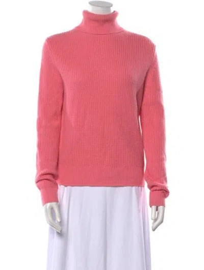 Pre-owned A.l.c Lambswool Turtleneck Sweater In Pink