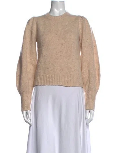 Pre-owned A.l.c Lambswool Tweed Pattern Sweater In Neutrals