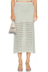 A.l.c . Lana Open Stitch Cotton Blend Maxi Skirt In Cascade