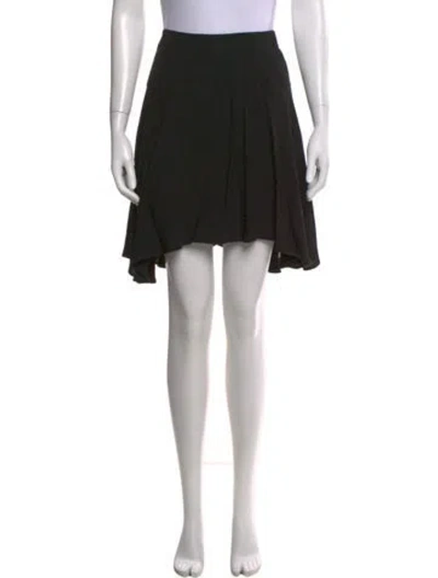Pre-owned A.l.c Lasercut Accents Mini Skirt In Black