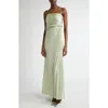A.l.c . Layla Stapless Pleated Gown In Spearmint