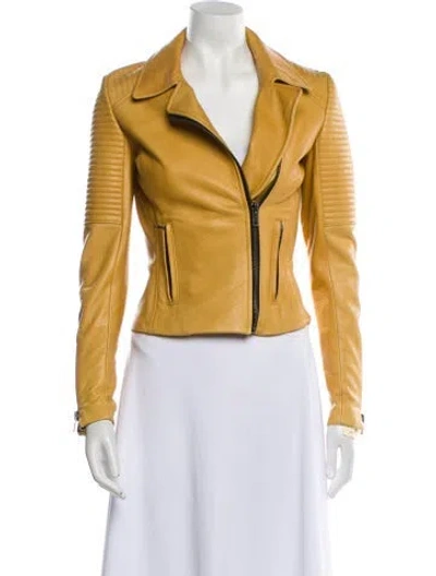 Pre-owned A.l.c Leather Biker Jacket In Multi