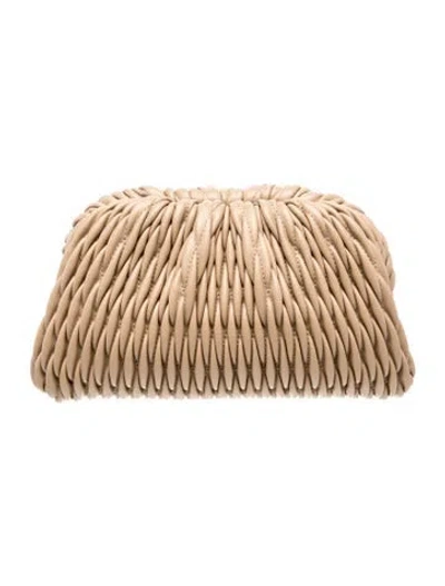 Pre-owned A.l.c Leather Clutch In Neutral