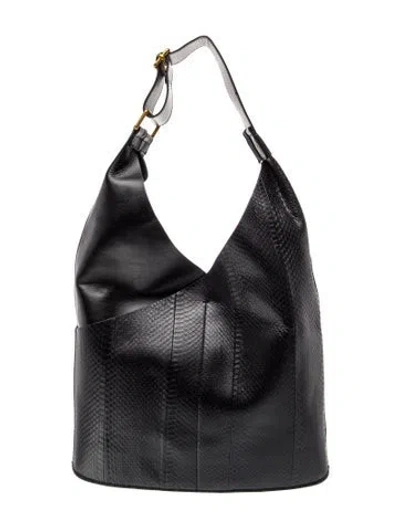 Pre-owned A.l.c Leather Hobo In Black