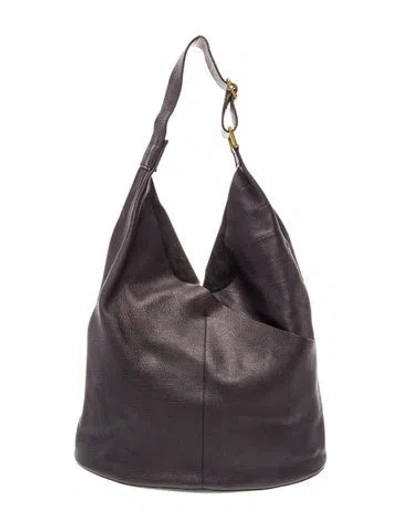 Pre-owned A.l.c Leather Hobo In Black