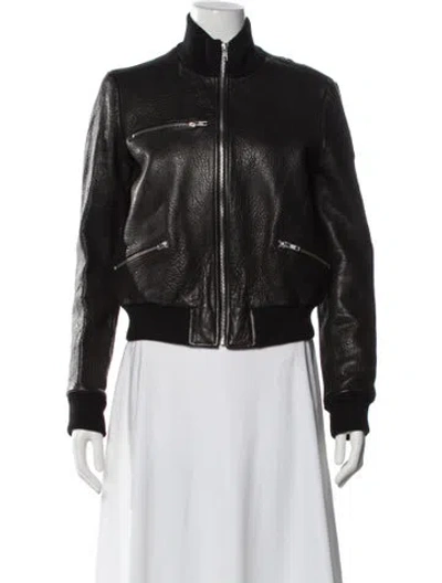 Pre-owned A.l.c Leather Jacket In Brown