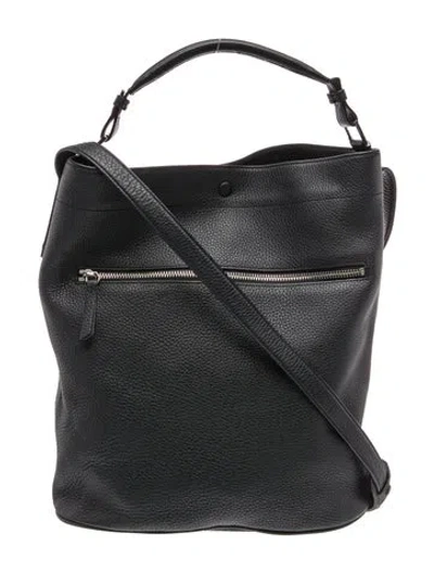 Pre-owned A.l.c Leather Shoulder Bag In Black