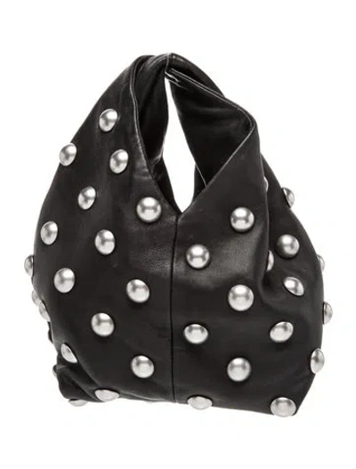 Pre-owned A.l.c Leather Top Handle Bag In Black