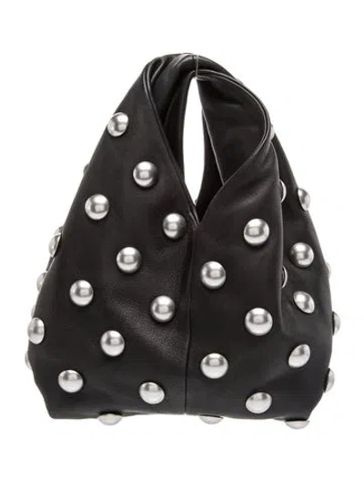 Pre-owned A.l.c Leather Top Handle Bag In Black