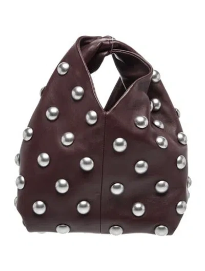 Pre-owned A.l.c Leather Top Handle Bag W/ Tags In Burgundy