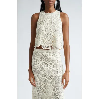 A.L.C A.L.C. LENA SLEEVELESS LACE CROP TOP