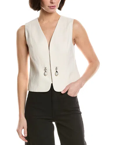 A.l.c A. L.c. Leo Linen-blend Vest In White