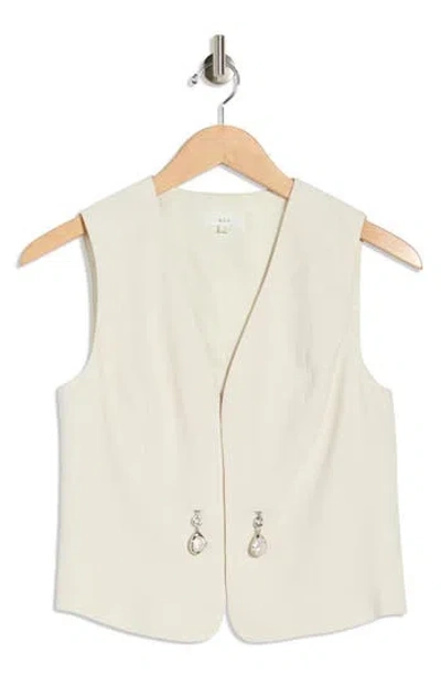 A.l.c . Leo Linen Blend Vest In Yellow