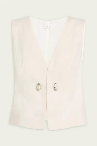 A.L.C LEO VEST IN BUTTERCREAM